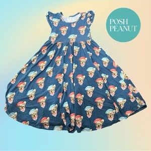 Posh Peanut Frenchie Viscose Bamboo Twirl Dress Sz 7Y